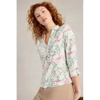 White Stuff Annie Jersey Shirt Green Print Taglia: 14 | Maglie a manica lunga Outlet | Donna | Verde