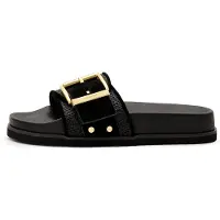 AllSaints Ellie Raffia Slider Black Taglia: 38 | Infradito Outlet | Donna | Nero