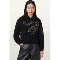 AllSaints Alenka Pippa Hoody Black Taglia: S | Felpe con cappuccio Outlet | Donna | Nero