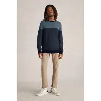 White Stuff Newport Merino Jacquard Crew Blue Multi Taglia: M | Maglioni a maglia Outlet | Uomo | Blu