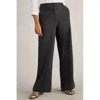 White Stuff Belle Tweedy Wide Leg Trouser Black Multi Taglia: 18 REGULAR | Pantaloni da completo Outlet | Donna | Nero