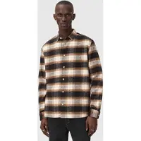 AllSaints Mercy Ls Shirt Rusty Orange Taglia: XL | Camicie Casual Outlet | Uomo | Marrone