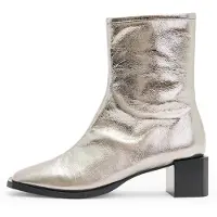 AllSaints Avril Metallic Boot Gunmetal Grey Taglia: 37 | Stivali Outlet | Donna | Grigio