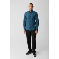Shoeby Mm-sbwoven Cube Shirt Darkgreen Taglia: L | Camicie Business Outlet | Uomo | Verde