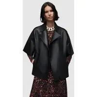 AllSaints Bayla Bonded Jkt Black Taglia: XS | Giacche di pelle Outlet | Donna | Nero