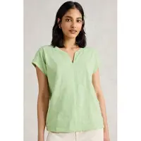 White Stuff Nelly Notch Embroidered Tee Light Green Taglia: 8 | Magliette intime Outlet | Donna | Verde