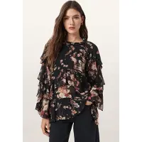 AllSaints Lissie Top Armada Black Taglia: 4 | Magliette intime Outlet | Donna | Nero
