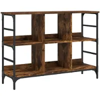 Syfax Credenza Rovere Fumo 102x32x73,5 cm in Legno Multistrato
