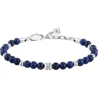 Morellato Bracciale Uomo Perline Lapislazzuli Pietre S1747 — Bracciale
