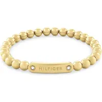 Tommy Hilfiger Bracciale Perline Placcato Oro Donna Bracciale