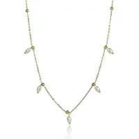 Emily Westwood Shiloh Collana oro perle sintetiche — Collana