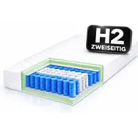 Sofello Materasso a molle insacchettate LUX POCKET, dimensioni 200x200 cm, con imbottitura in schiuma HR H2