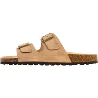 The Divine Factory Zoccoletto 'Noga Mistral Edge Leder-Pantoletten' beige