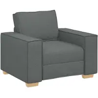 vidaXL Poltrona divano Grigio scuro 100x78x84 cm Tessuto