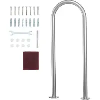 SucceBuy corrimano per piscina, 36 x 13 pollici, alluminio per piscine interne/esterne，15,8 x 3,54 x 36 pollici / 400 x 90 x 915 mm
