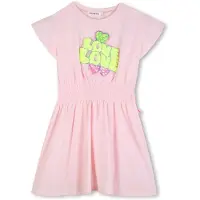 Billieblush per ragazza. U21828 Abito rosa con paillettes (6Y= 114/119cm), Casual, Cotone, Manica corta, moda per bambini