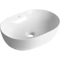 Laveo LOMAMI lavabo in Vetroceramica da appoggio VUL_6248