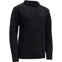 Devold Nansen Sweater Crew Neck Pullover di lana (L, blu/nero)