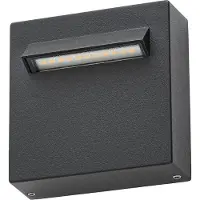 LUCANDE Applique da esterni LED Joril, 9,4 cm, nera, IP65