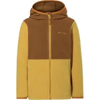 Vaude Kid's Pulex Hooded Jacket II Giacca in pile Bambini (92, beige/marrone)