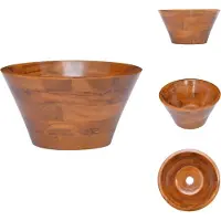 vidaXL Lavabo in legno massiccio di teak Φ40x20 cm - Lavabo da bagno