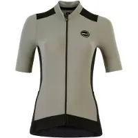 Nalini Singh Women's Five Pockets Jersey Maglietta da ciclismo Donna (S, grigio)