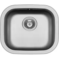 Pyramis PIRAMIS lavello KIBA SQUARE acciaio inox / foro 445x385 / lavello inox 1 vasca