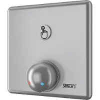 SANELA Sensor docce - Comando doccia con pulsante piezoelettrico con miscelatore per acqua calda e fredda per alimentazione a batteria, cromo SLS 02PB
