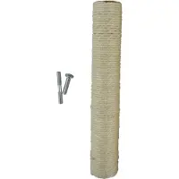 Markenlos Albero tiragraffi di ricambio - Piccolo palo in sisal - 1 pezzo - D 4,5 cm x H 30 cm