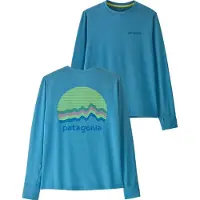 Patagonia Kid's L/S Cap SW T-Shirt Maglia funzionale Bambini (M, blu)