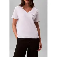 Calvin Klein Logo V-neck 2-pack Tee Adrenaline Rush/brilliant White Taglia: XXL | Pantaloni Outlet | Donna | Bianco