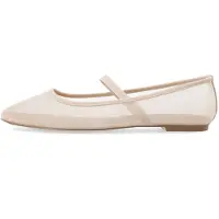 Bianco Ballerina con cinturino 'Lilia' lana