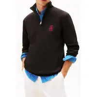 Tommy Hilfiger Crest Embroidery Quarter-zip Jumper Black Taglia: M | Maglioni a maglia Outlet | Uomo | Nero