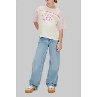 Calvin Klein Girls Collegiate Colorblotee Egret Taglia: 12 | T-shirt Outlet | Unisex