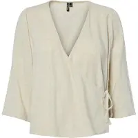 Pieces Blusa Incrociata | Beige | XL