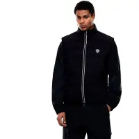 EA7 per uomo. 7M001512_AF21509 Gilet in tessuto tecnico Premium Shield nero (S), Casual, Sportivo, Poliestere