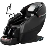 360Home poltrona massaggiante 4D per tutto il corpo, con funzione di riscaldamento, massaggio profondo, adatta a tutto il corpo, binari Bluetooth SL Nero L155xL76xH116cm /G6Hei/