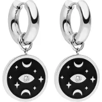 Purelei Orecchini 'Galaxy' nero / argento / trasparente / bianco