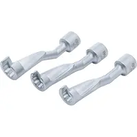 Bgs Set di chiavi per cavi con attacco quadro aperto 12,5 mm (1/2") SW 14 - 17 - 19 mm - 8450