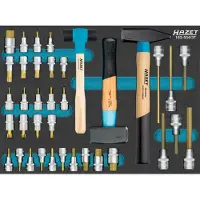 Hazet 163-534/37 Set di chiavi a bussola ∙ 4 - 22 ∙ M5 - M18 ∙ T20- T60 ∙ Numero di utensili: 37