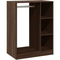Syfax Armadio Grigio Sonoma 77x48x102 cm in Legno Multistrato