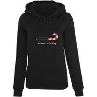 Merchcode Felpa 'Christmas Loading' rosso / nero / bianco