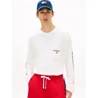Tommy Hilfiger Tjm Relaxed La Ls Tee Ecru Taglia: XL | Maglie a manica lunga Outlet | Uomo | Marrone