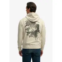 Superdry per uomo. M2014485A Felpa Tokyo Narrative Loose beige (XL), Casual, Cotone
