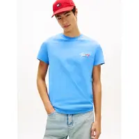 Tommy Hilfiger Slim Sign Chest T-shirt Blue Twilight Taglia: XL | T-shirt stampate Outlet | Uomo | Blu