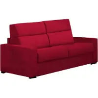 Dmora Casabona - Divano Letto 2 Posti, 180x95 cm Rosso, Sfoderabile Italy