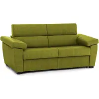 Dmora Pacecos - Divano Letto 3 Posti, 225x95 cm Verde, Sfoderabile Italy