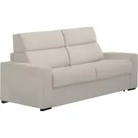 Dmora Marcon - Divano Letto 3 Posti, 220x95 cm Beige, Sfoderabile Italy