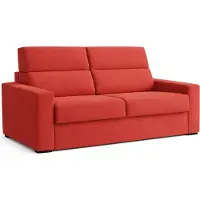 Dmora None - Divano Letto 2 Posti, 180x95 cm Arancione, Sfoderabile Italy