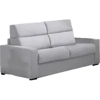 Dmora Casabona - Divano Letto 2 Posti, 180x95 cm Grigio, Sfoderabile Italy